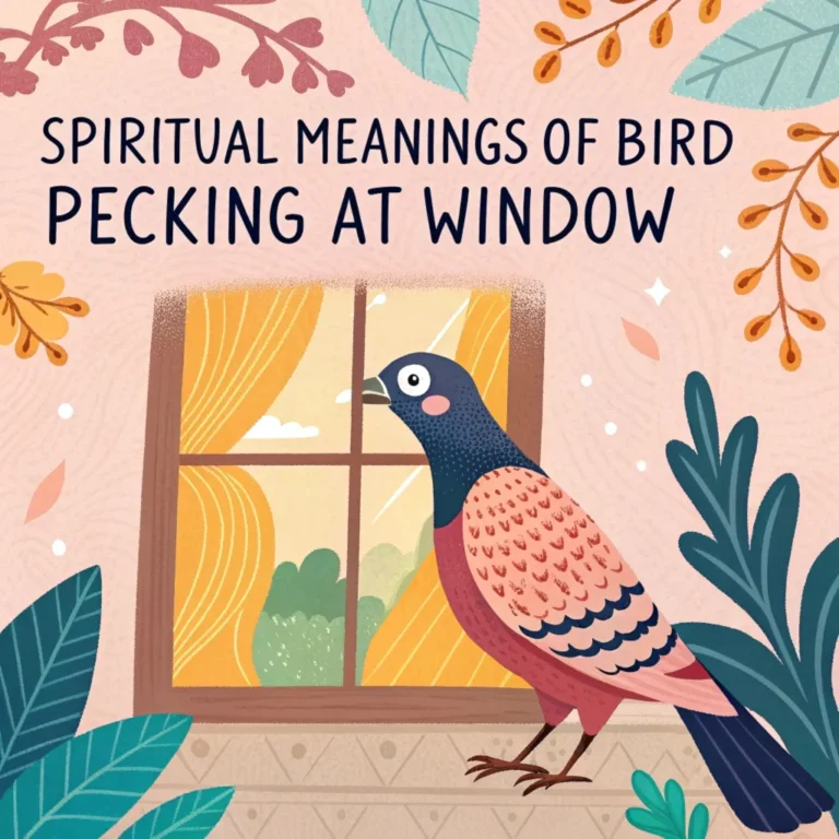 11 Spiritual Meanings of Bird Pecking at Window: Nature’s Messages