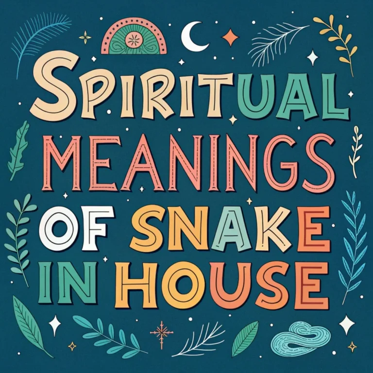 11 Spiritual Meanings of Finding a Snake in Your House