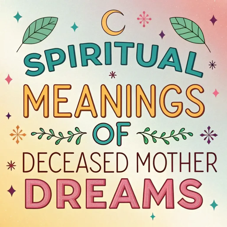 Spiritual Meanings of Deceased Mother Dreams: 13 Divine Signs